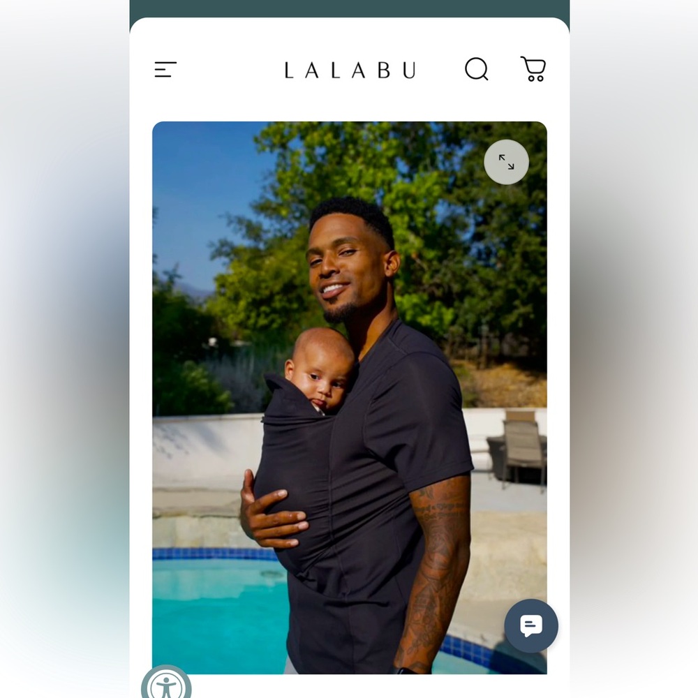 Lalabu Dad’s Black Kangaroo Pocket Soothing Tshirt